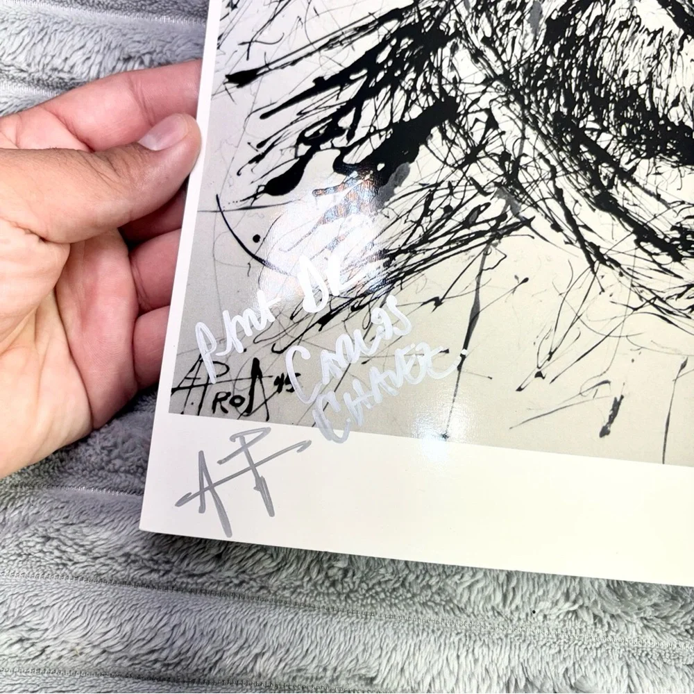 Albert Einstein,‎ rendered in a dynamic, scribble-art style print portrait wall